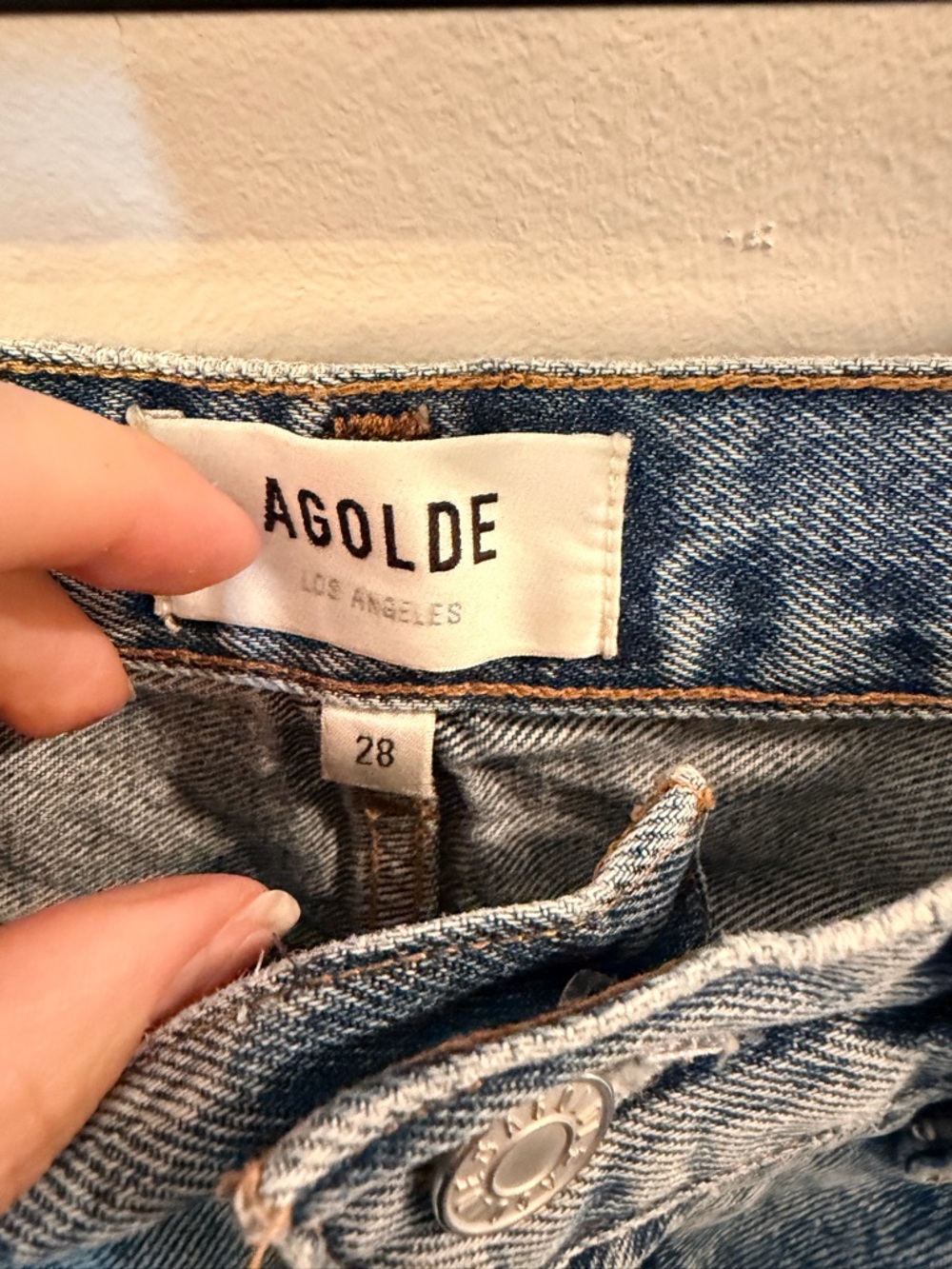 AGOLDE Jeans Parker Denim Shorts - Picture 3 of 4
